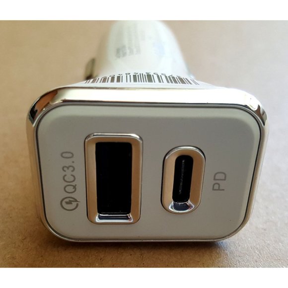 PD Quick Car Charger Dual Port Type C QC 3.0 for iPhone, Samsung, other devices - Picture 2 of 3